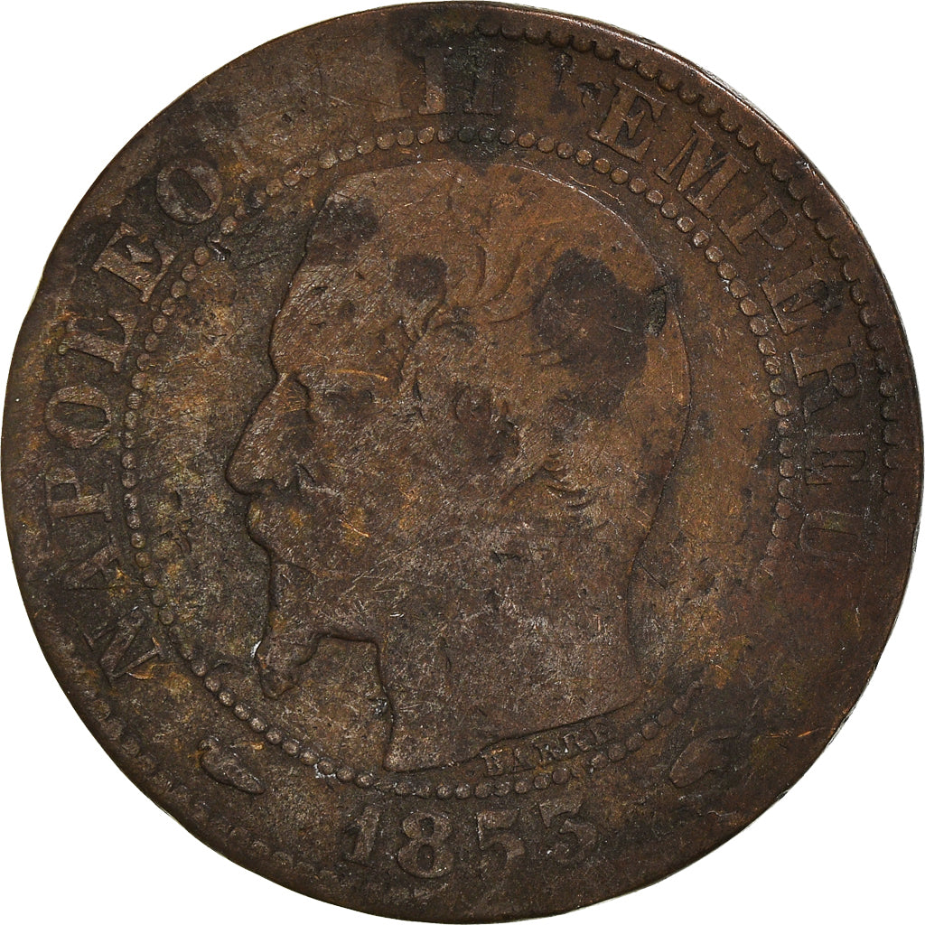 Coin, France, 5 Centimes, 1853
