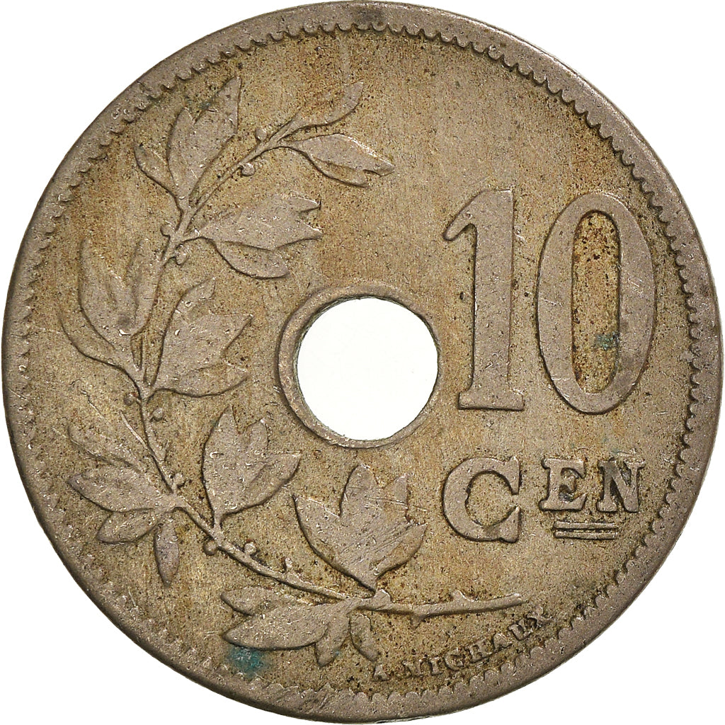 Moeda, Bélgica, 10 Centimes, 1905