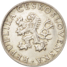 CZECHOSLOVAKIA, 10 Korun, 1955, KM #42, AU(55-58), Silver, 30, 12.08