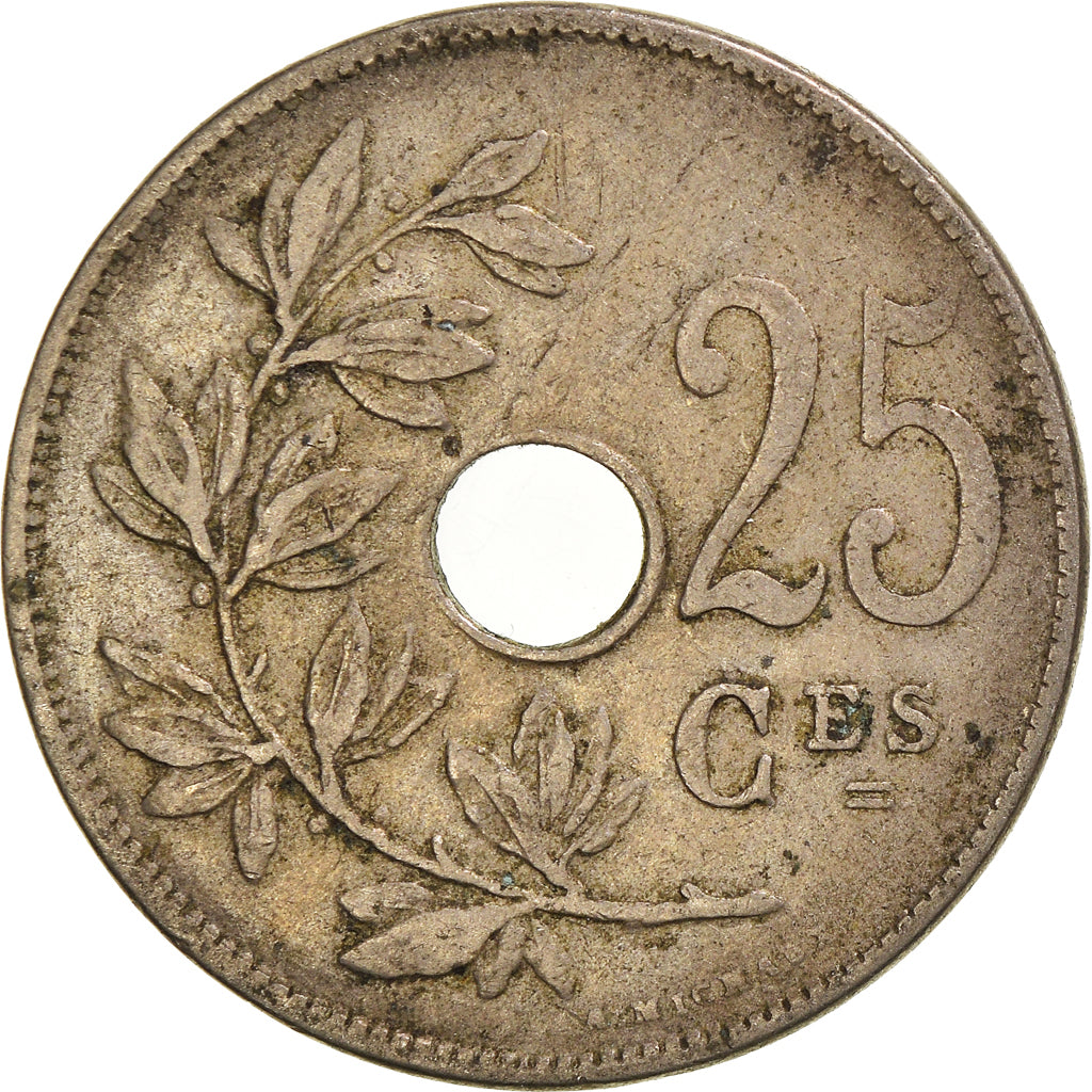Moneta, Belgio, 25 Centimes, 1920