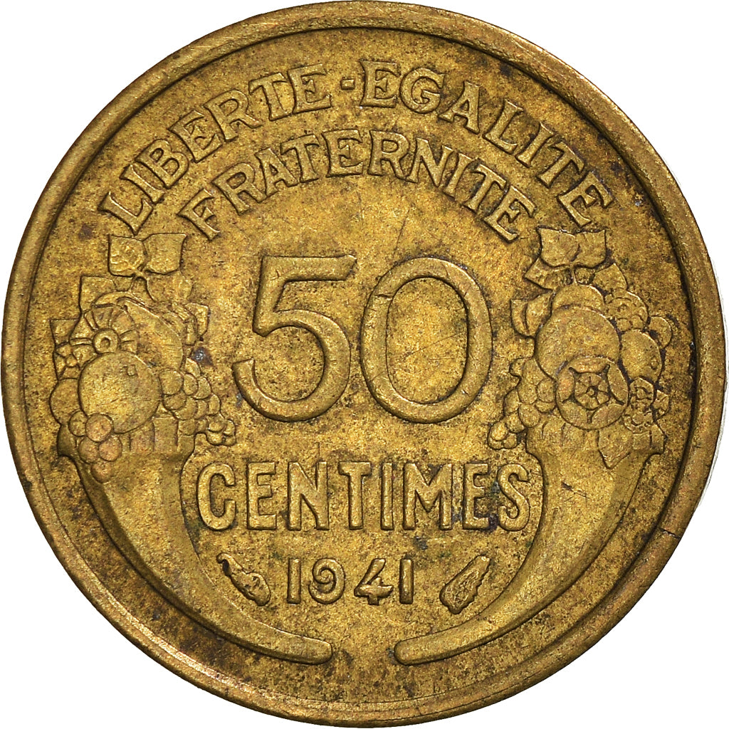 Coin, France, 50 Centimes, 1941