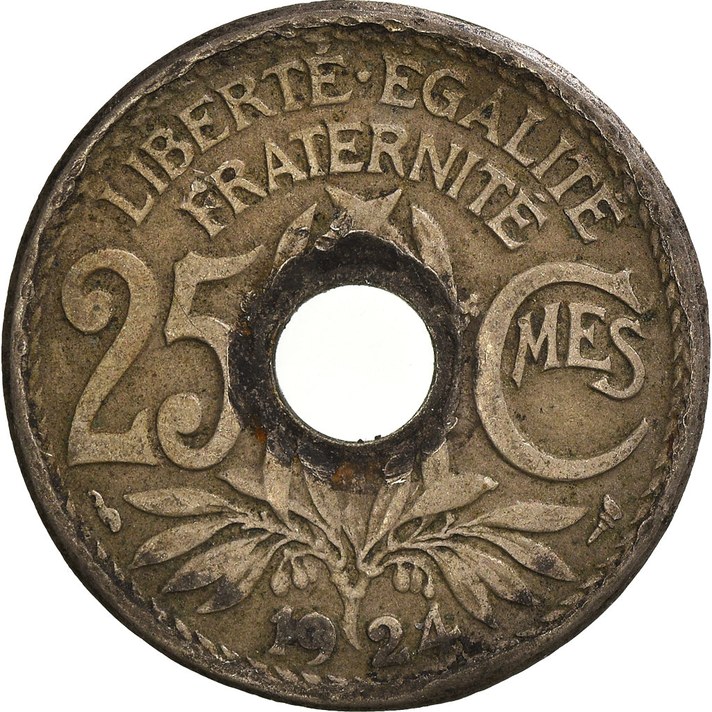 Moneta, Francia, 25 Centimes, 1924