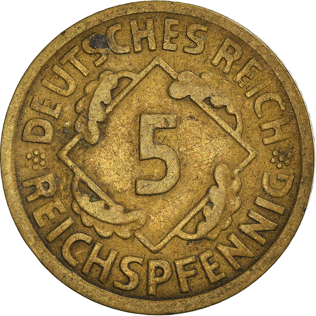 Münze, Deutschland, Weimarer Republik, 5 Reichspfennig, 1925
