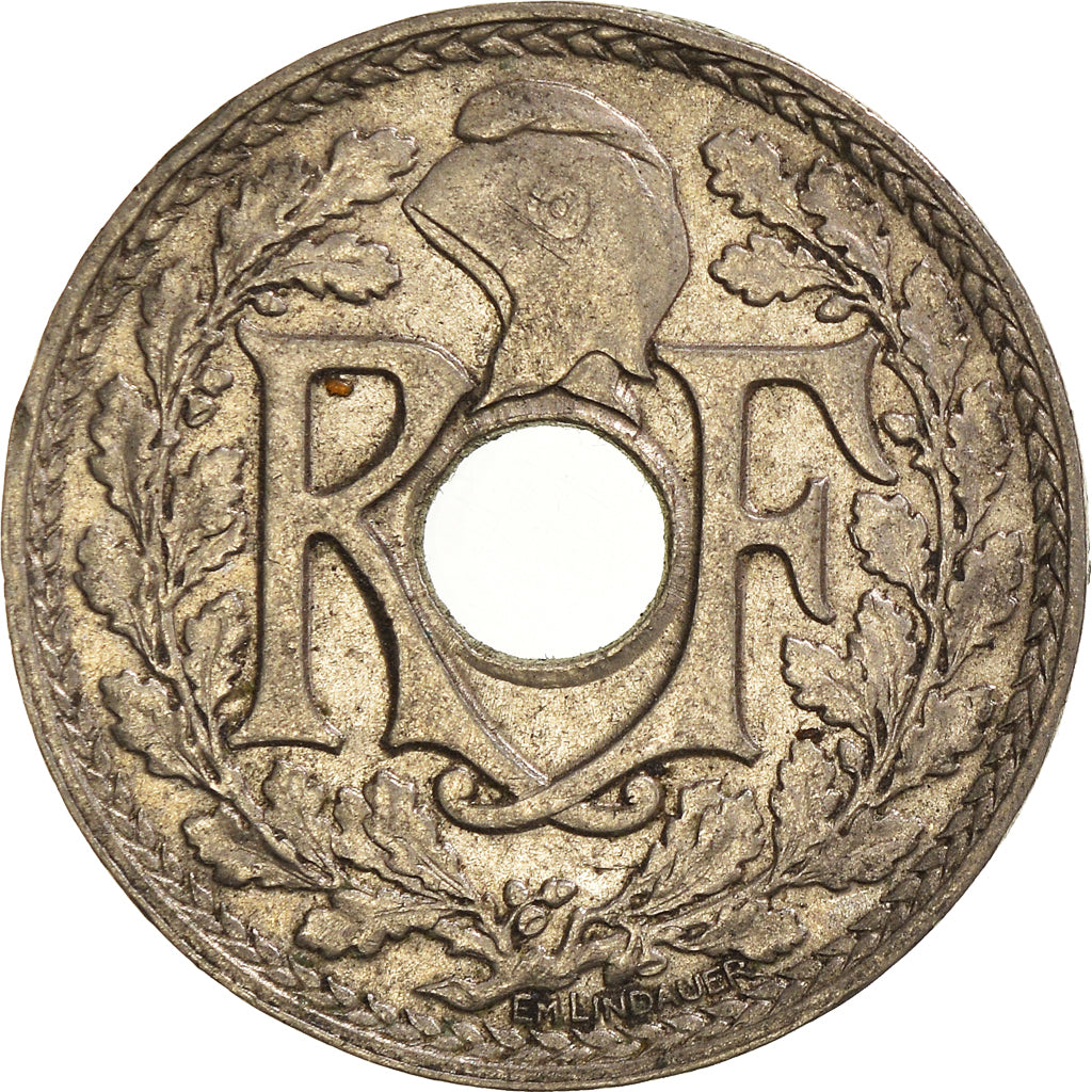 Moeda, França, 25 Centimes, 1914