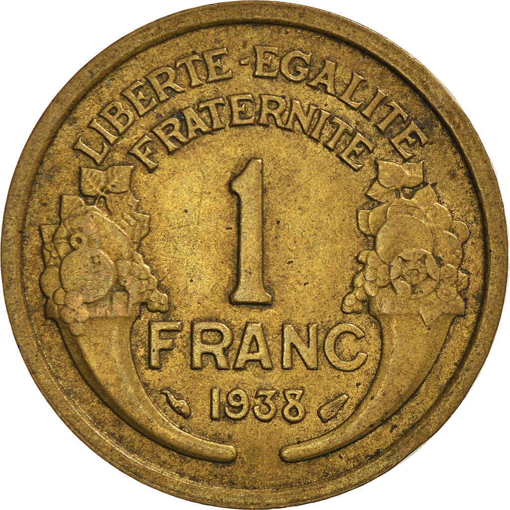 Moneta, Francja, Franc, 1938
