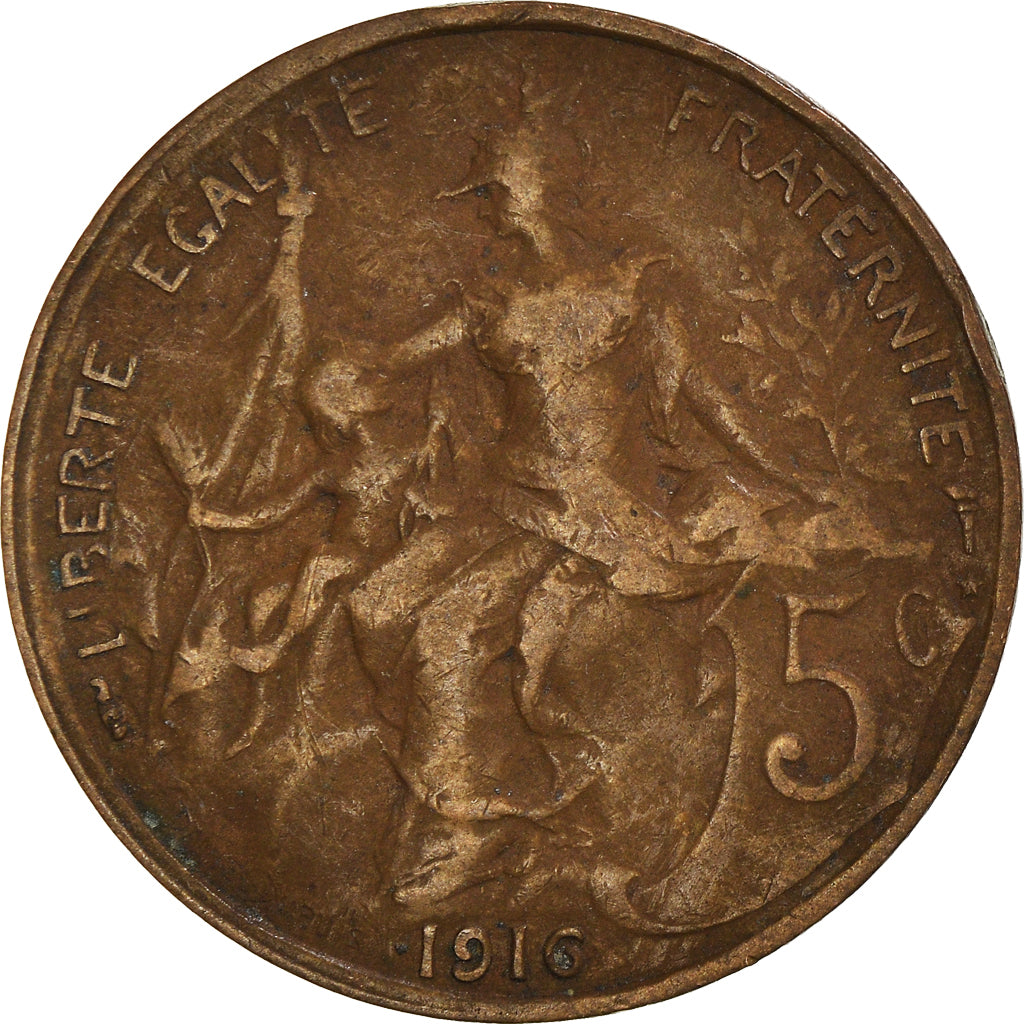 Moneta, Francia, 5 Centimes, 1916