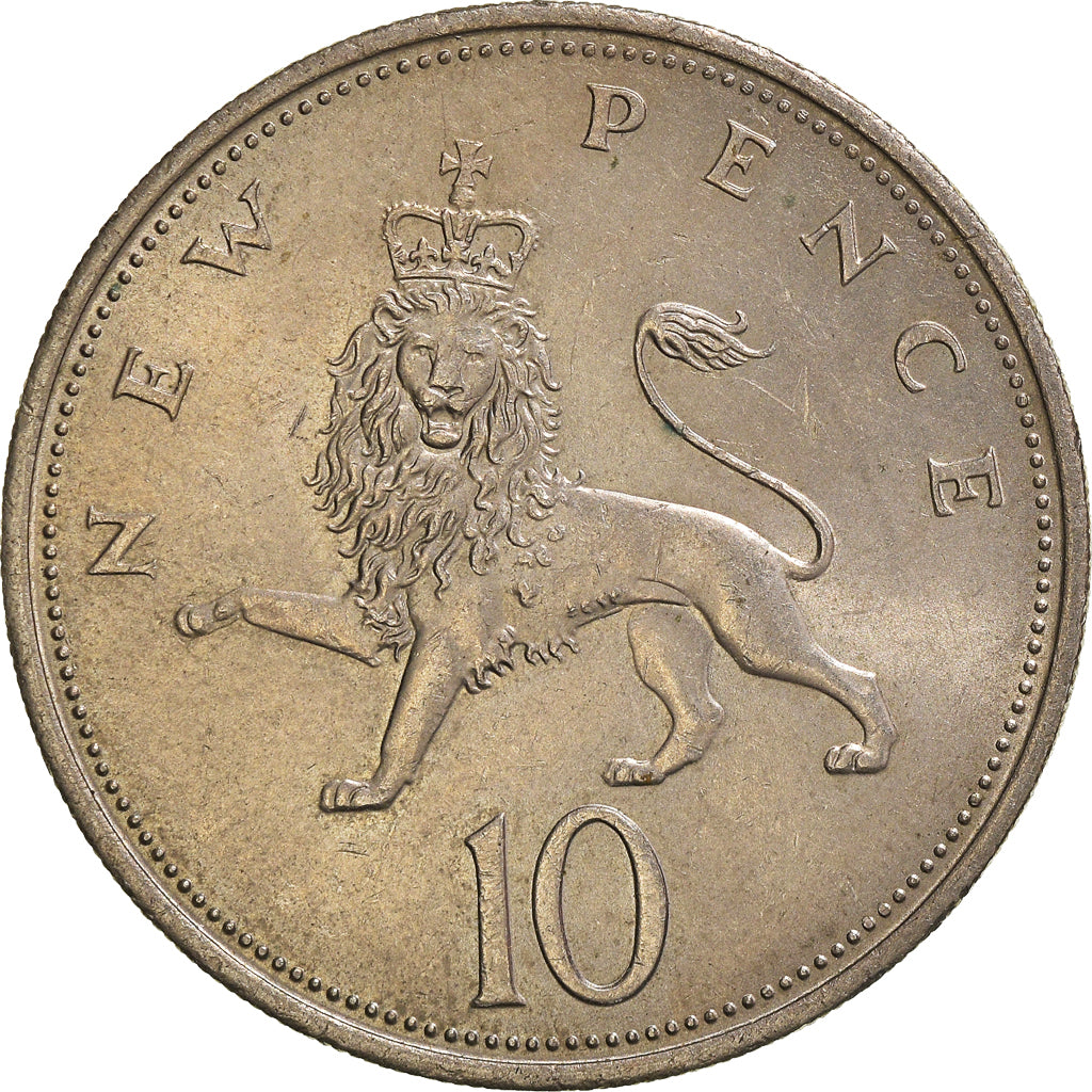 Monnaie, Grande-Bretagne, 10 New Pence, 1970