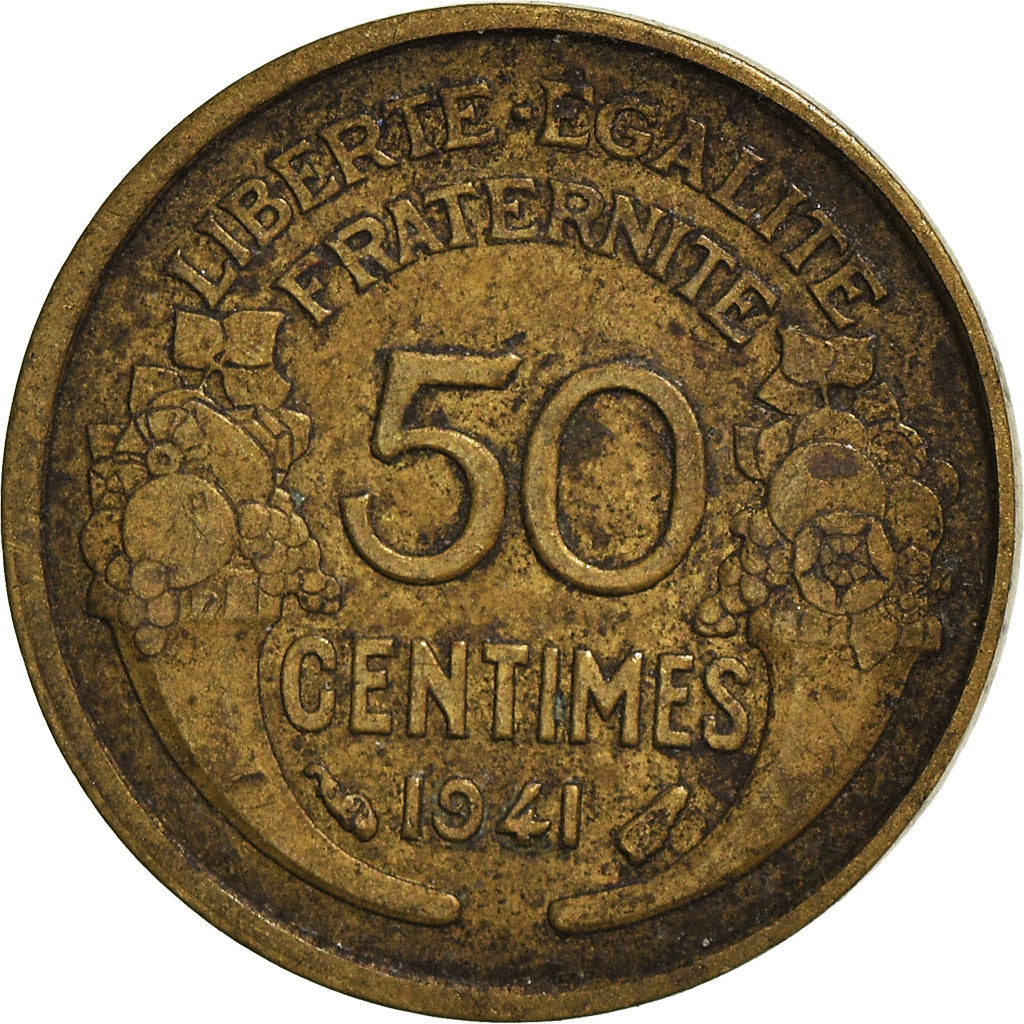 Moeda, França, 50 Centimes, 1941