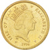 ISLE OF MAN, Pound, 1996, KM #594, AU(55-58), Nickel-Brass, 22.5, 9.35