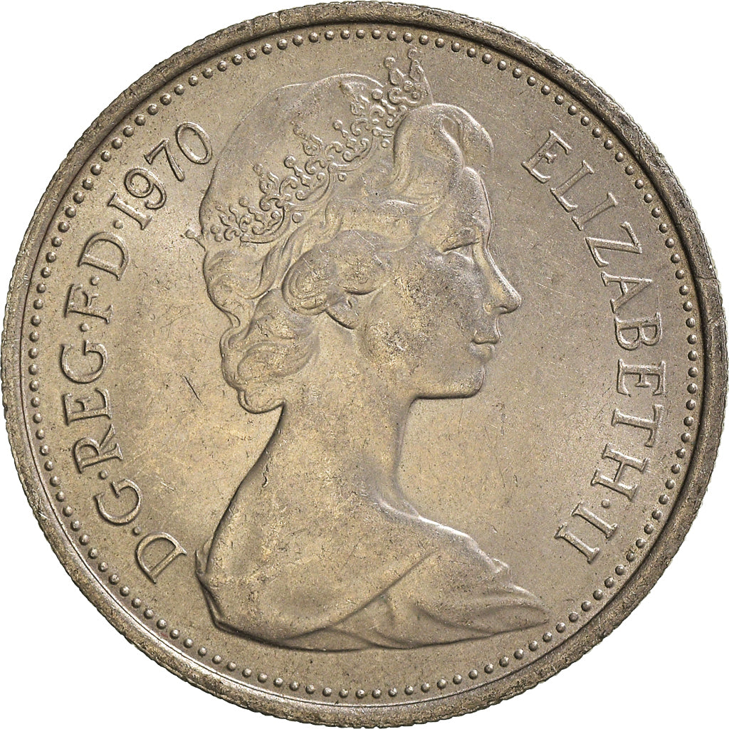 Moneta, Gran Bretagna, 5 New Pence, 1970