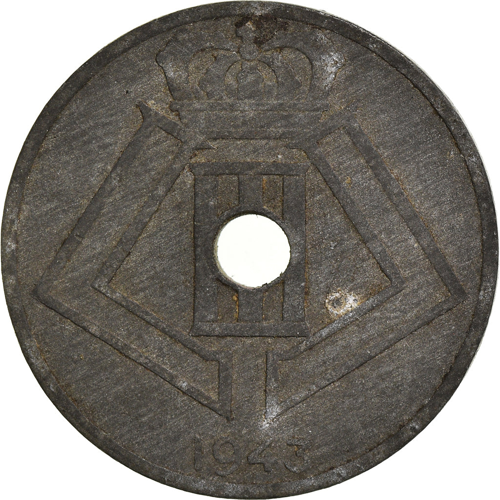 Moneta, Belgia, 25 Centimes, 1943