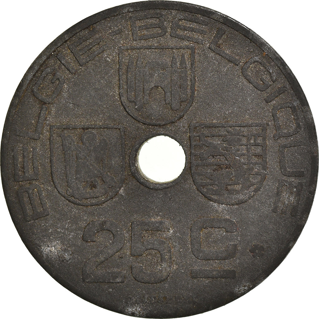 Moneta, Belgia, 25 Centimes, 1943