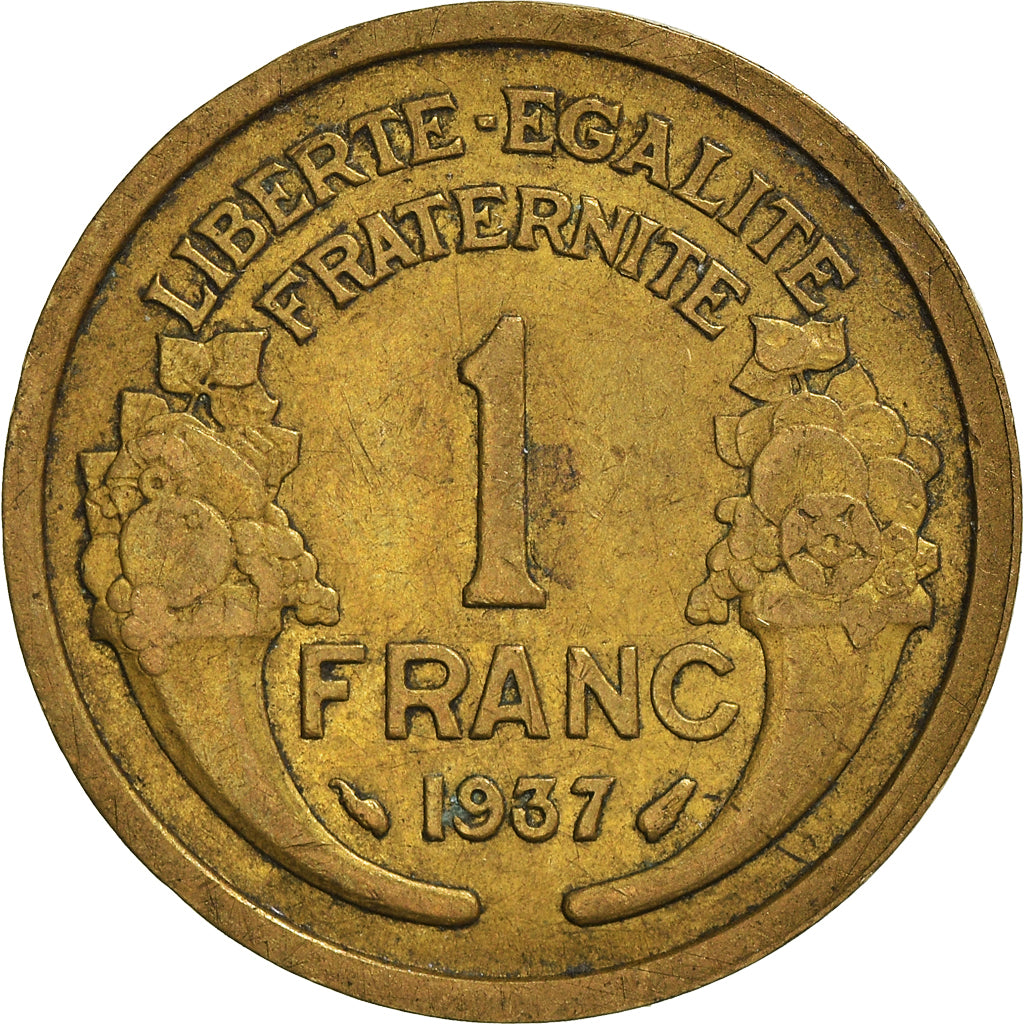 Moneta, Francja, Franc, 1937