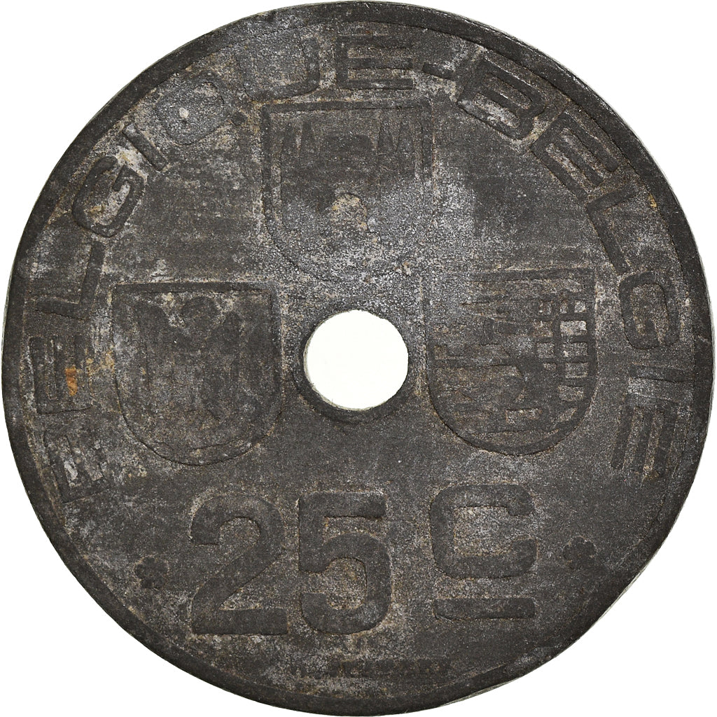 Moneta, Belgio, 25 Centimes, 1943