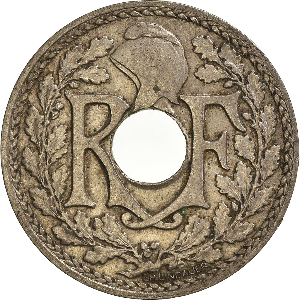 Moeda, França, 25 Centimes, 1914