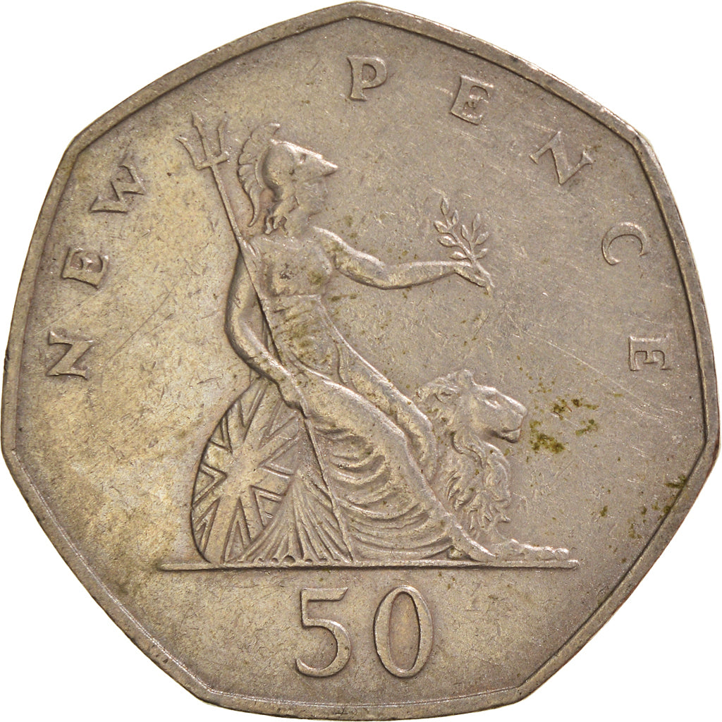 Moneta, Wielka Brytania, 50 New Pence, 1969