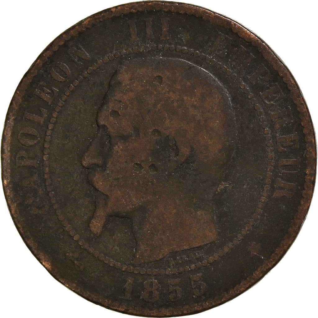 Monnaie, France, 10 Centimes, 1855