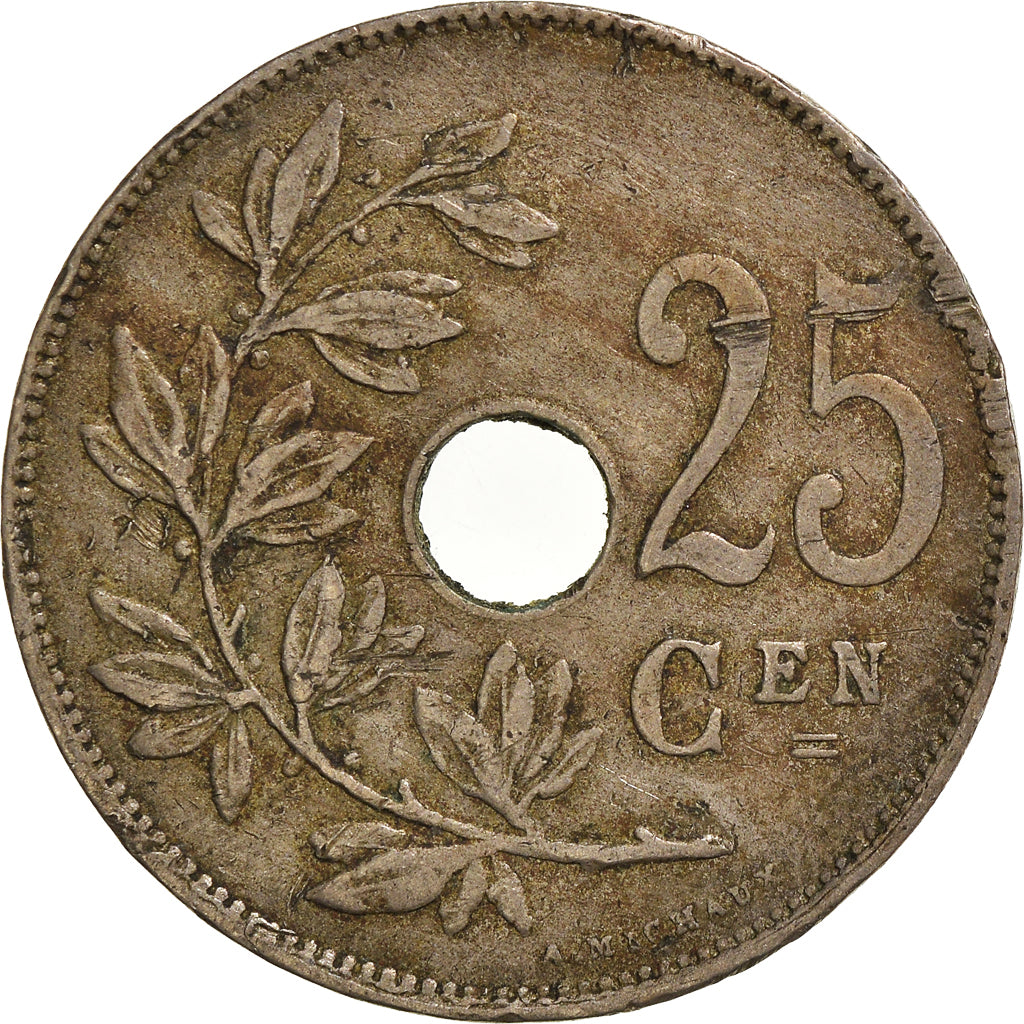 Munten, België, 25 Centimes, 1922