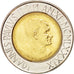 Vatican, Jean-Paul II, 500 Lire 1989, KM 218