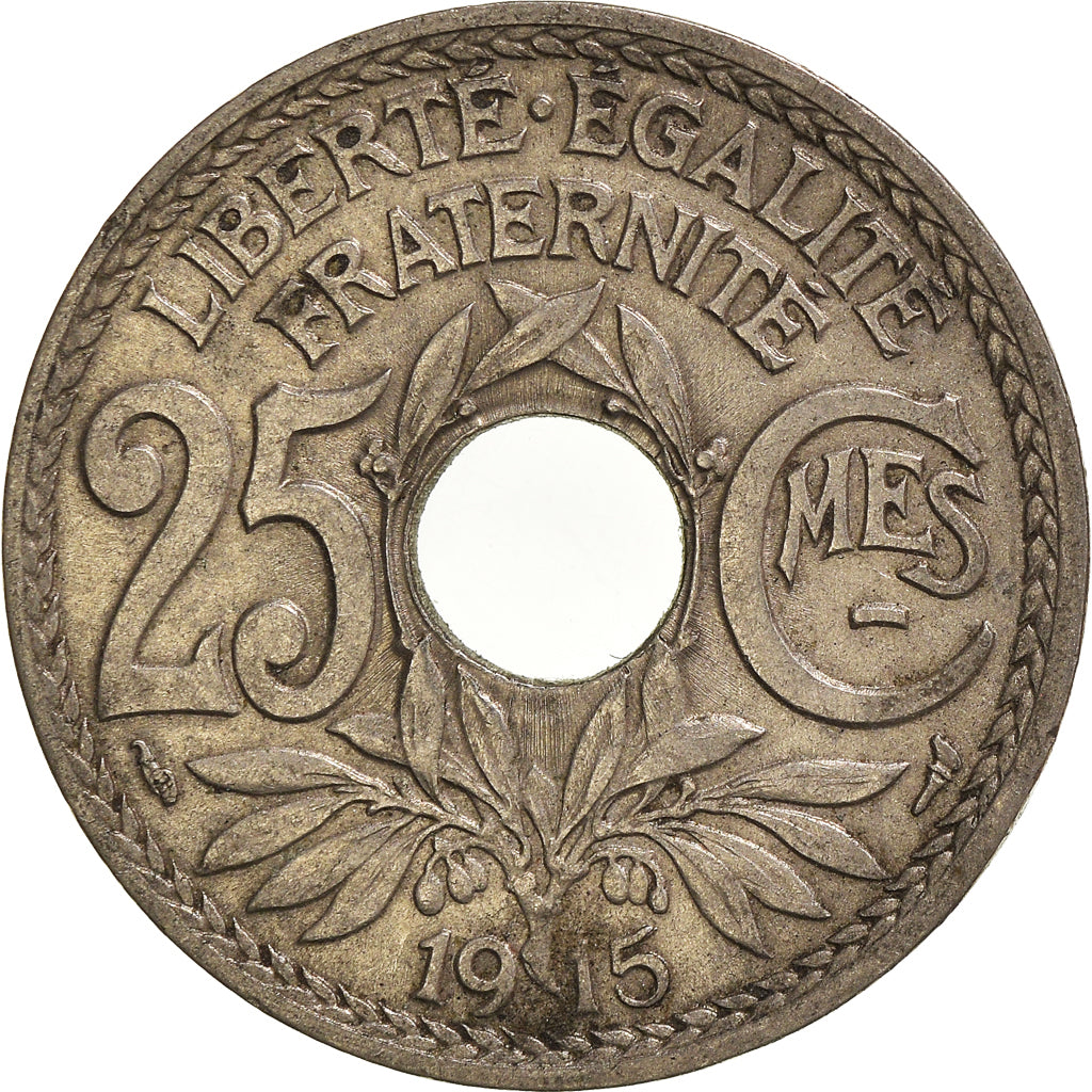 Münze, Frankreich, 25 Centimes, 1915