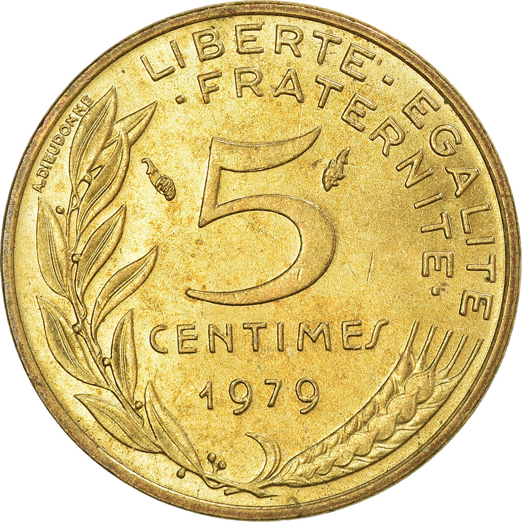 Moneta, Francia, 5 Centimes, 1979