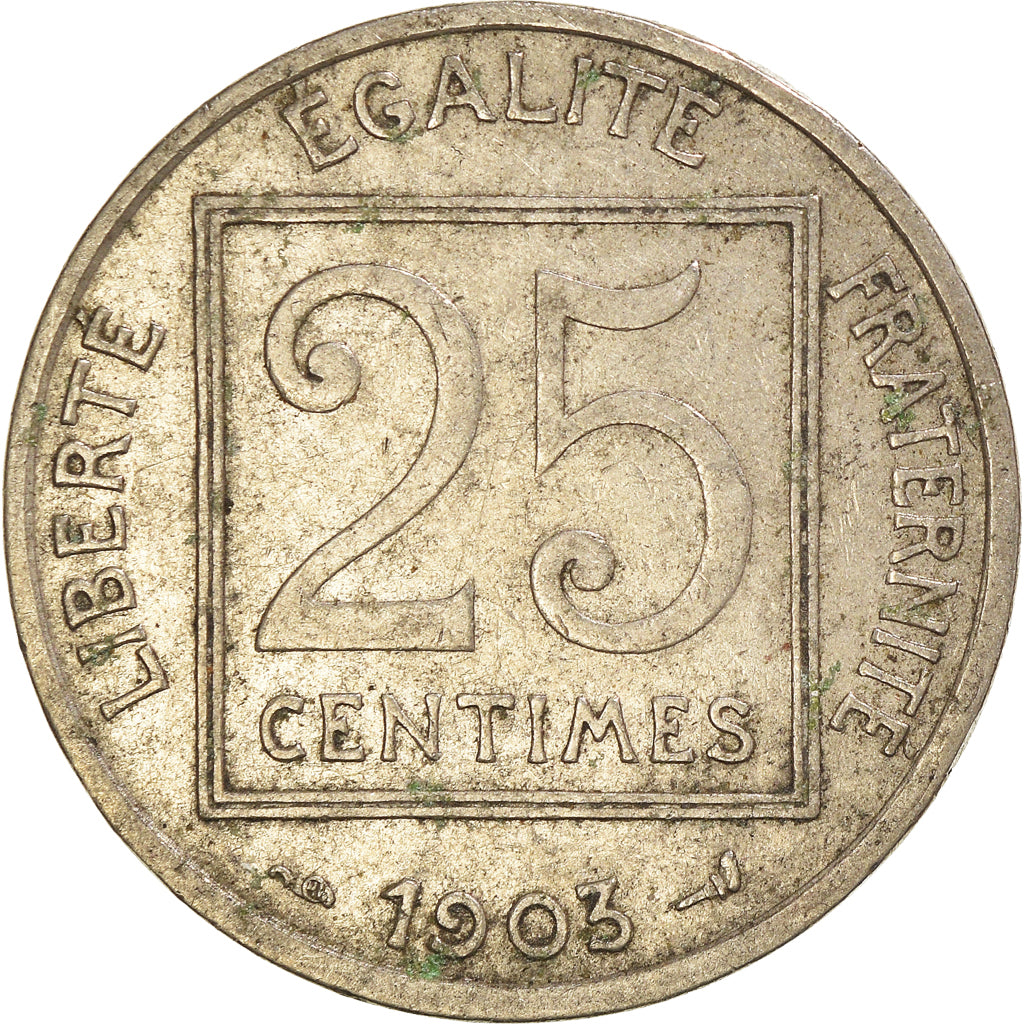 Moneta, Francia, 25 Centimes, 1903