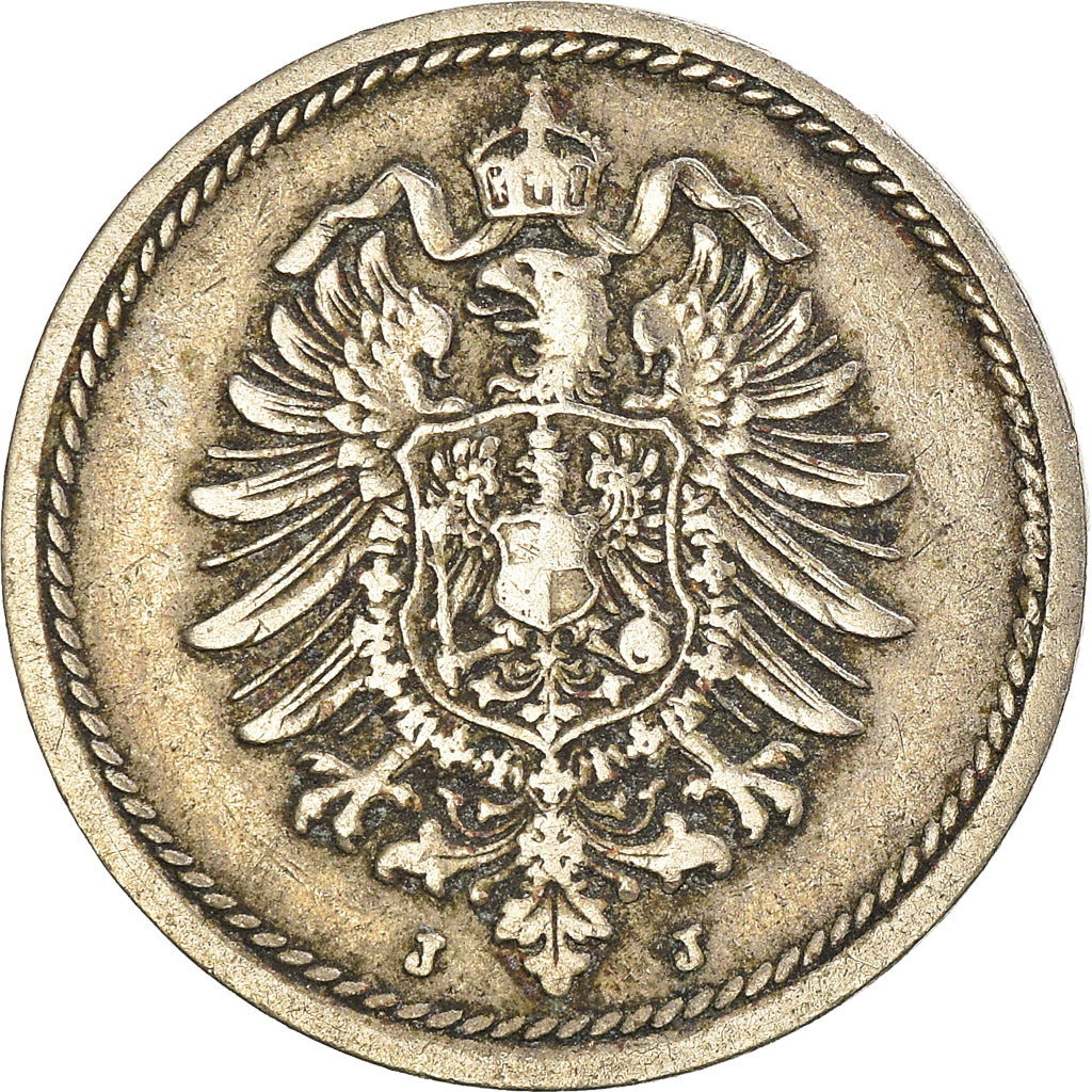 Moneta, GERMANIA - IMPERO, 5 Pfennig, 1875