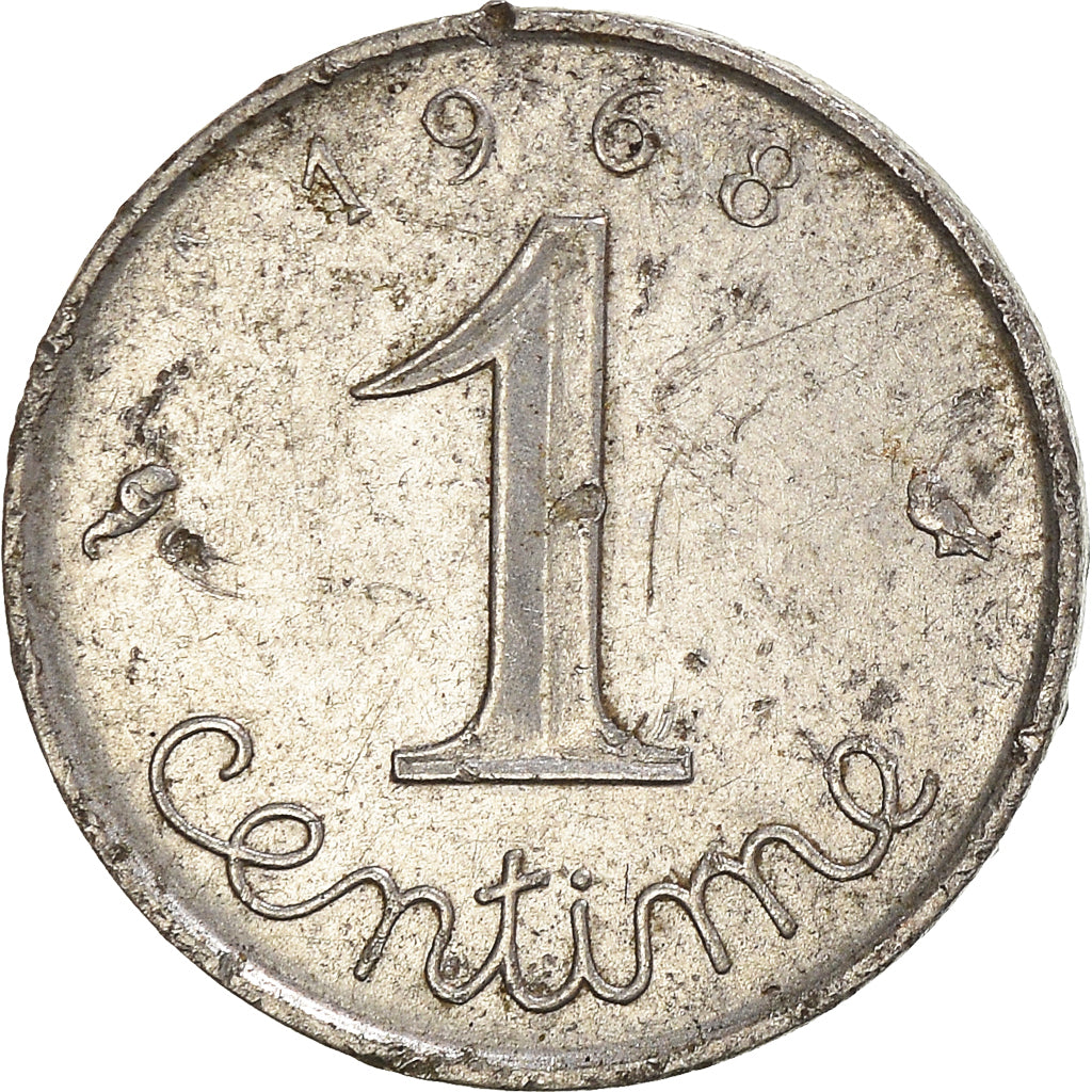 Moneta, Francia, Centime, 1968