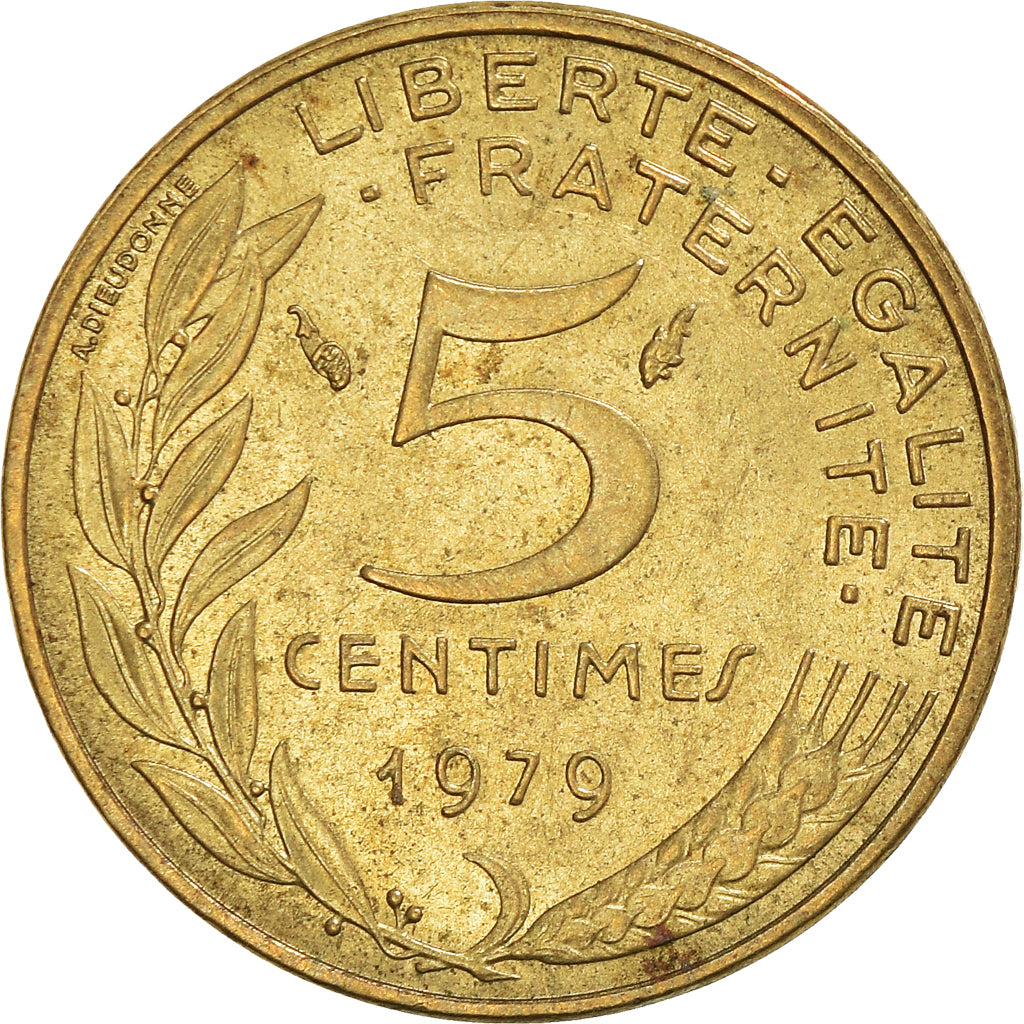 Moneta, Francia, 5 Centimes, 1979