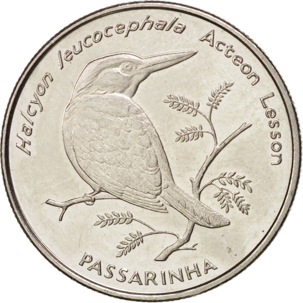 CAPE VERDE, 10 Escudos, 1994, KM #29, MS(63), Nickel Plated Steel, 22, 4.51