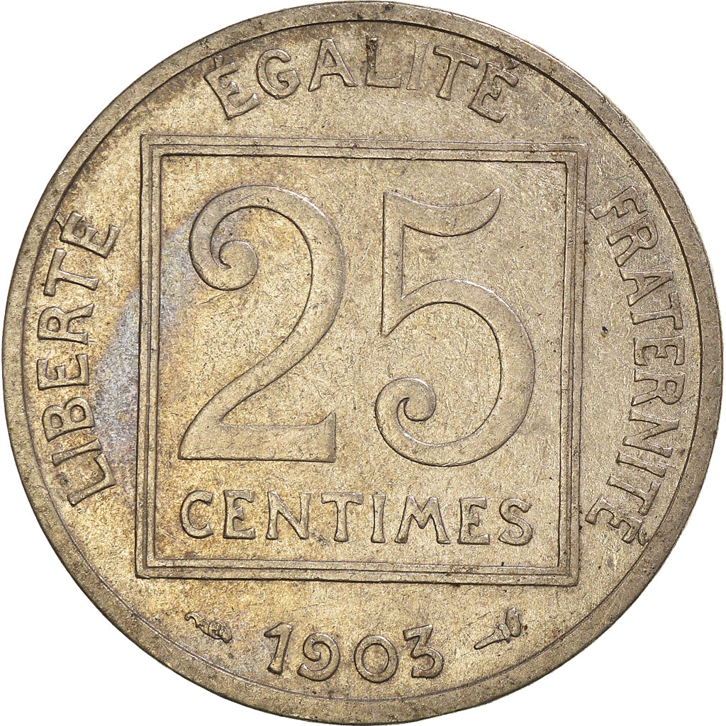 Moneta, Francia, 25 Centimes, 1903