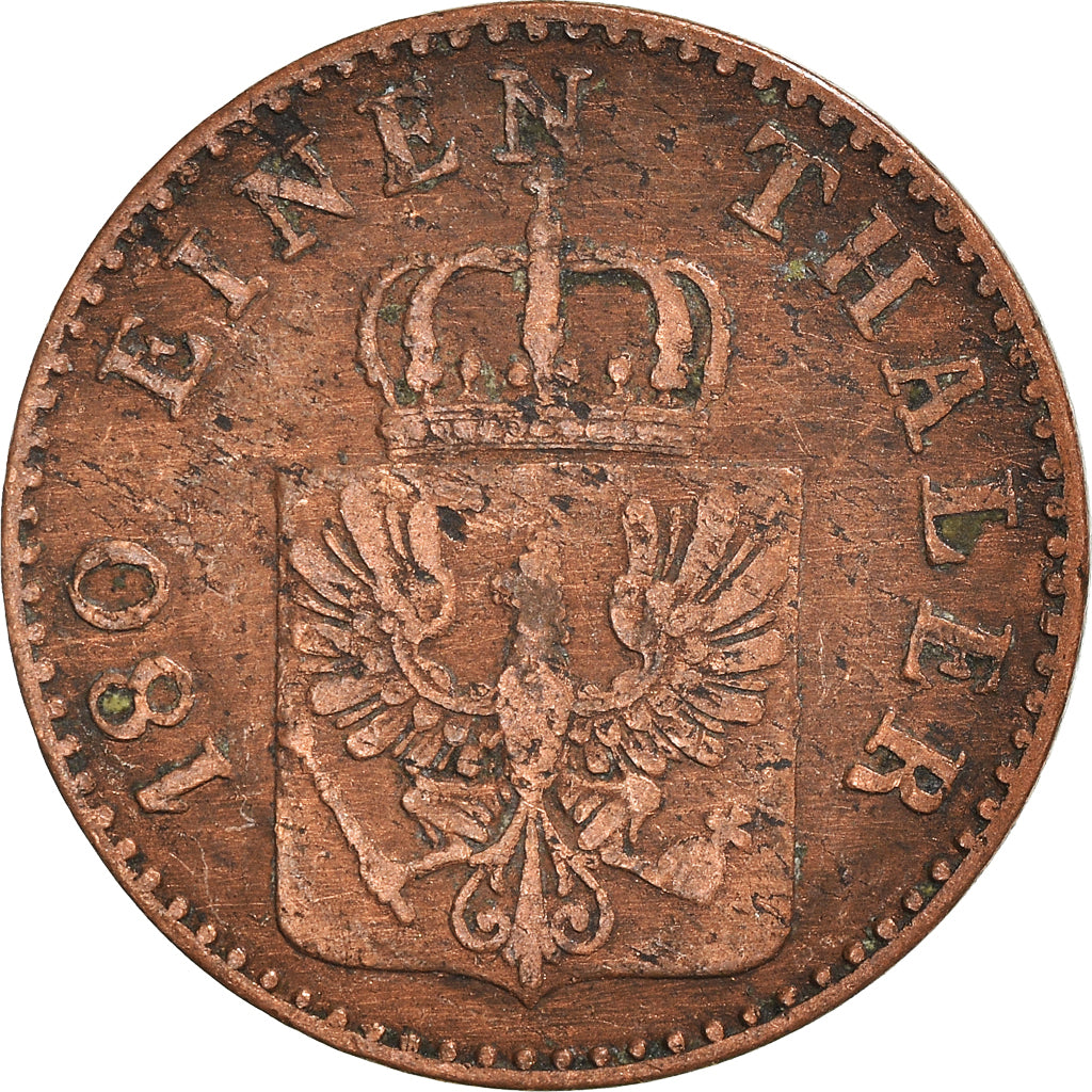 German States, 2 Pfennig, 1858