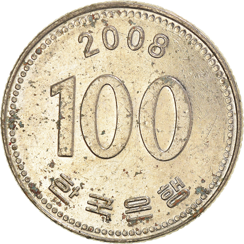 Moneda, COREA DEL SUR, 100 Won, 2008