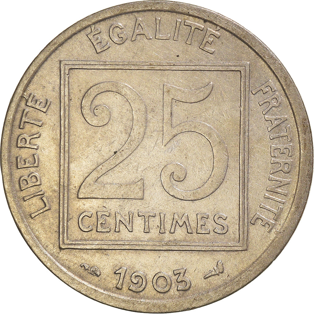 Monnaie, France, 25 Centimes, 1903