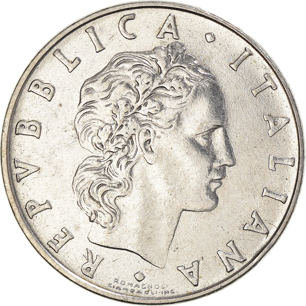 Coin, Italy, 50 Lire, 1974