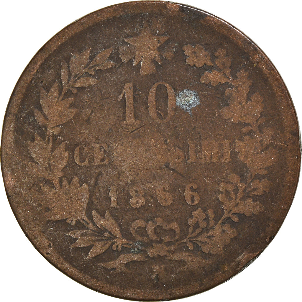Coin, Italy, 10 Centesimi, 1866