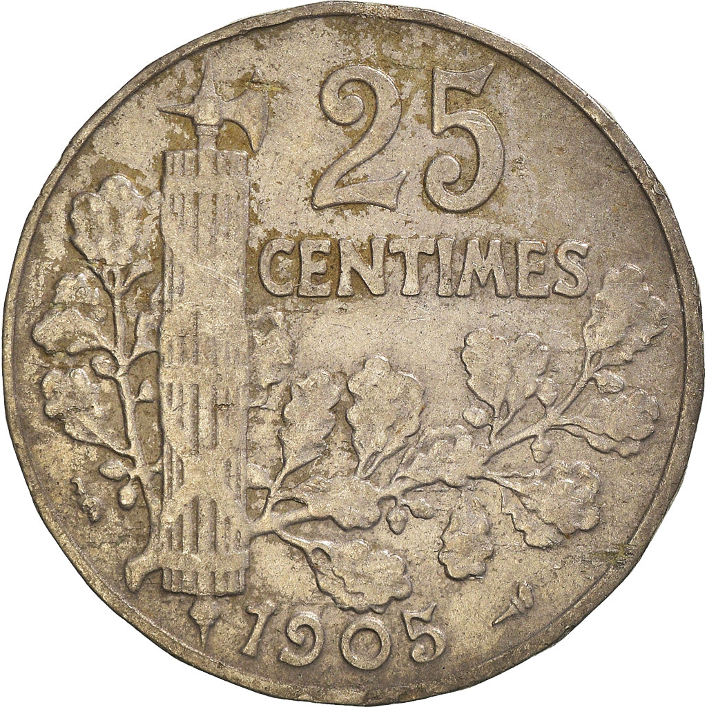 Moneta, Francia, 25 Centimes, 1905