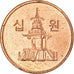 Monnaie, Corée du Sud, 10 Won, 2015