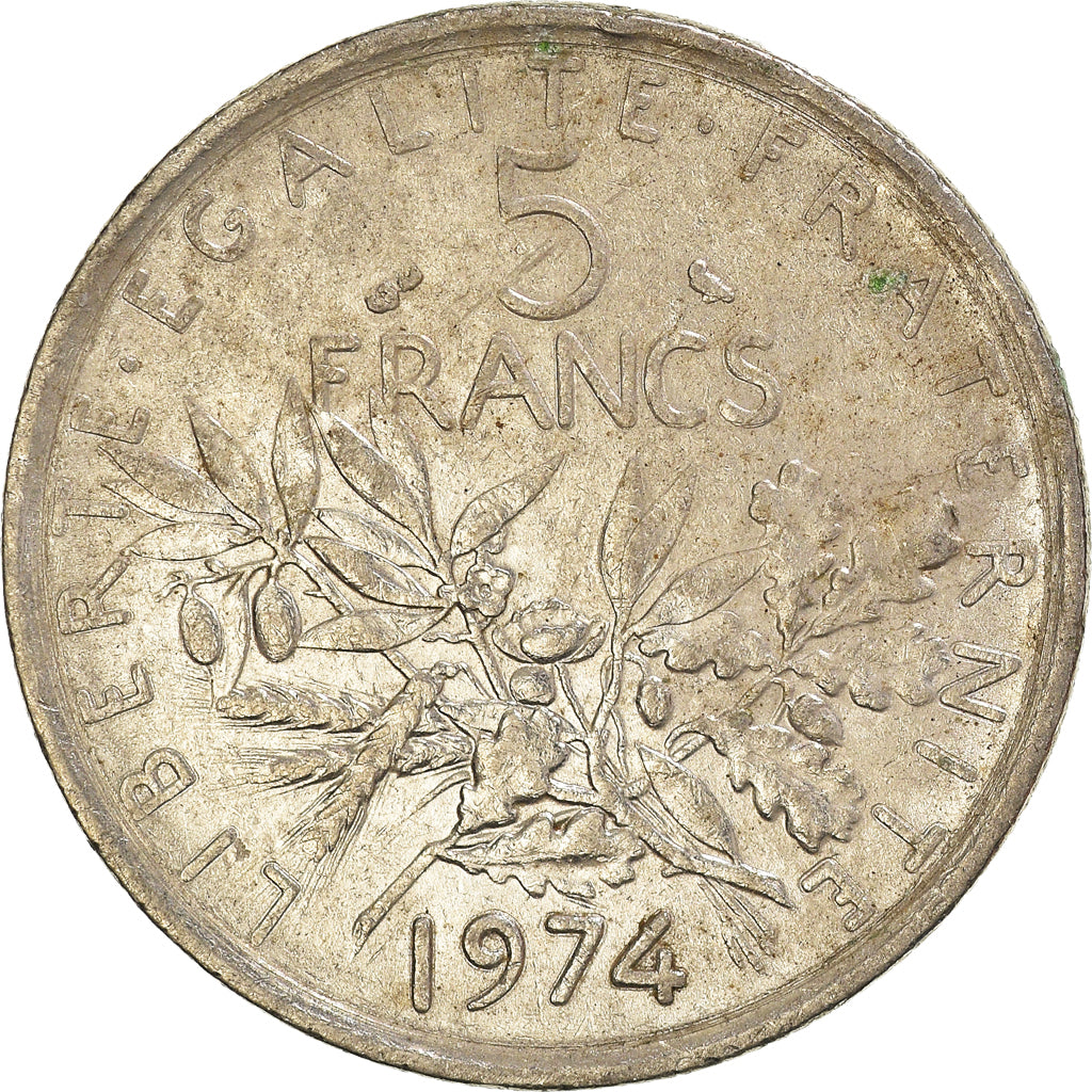 Monnaie, France, 5 Francs, 1974