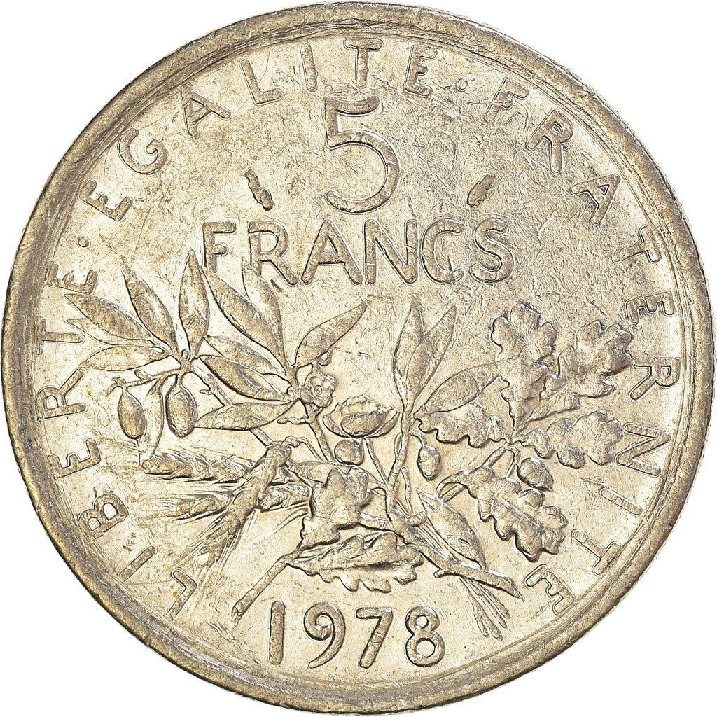 Monnaie, France, 5 Francs, 1978