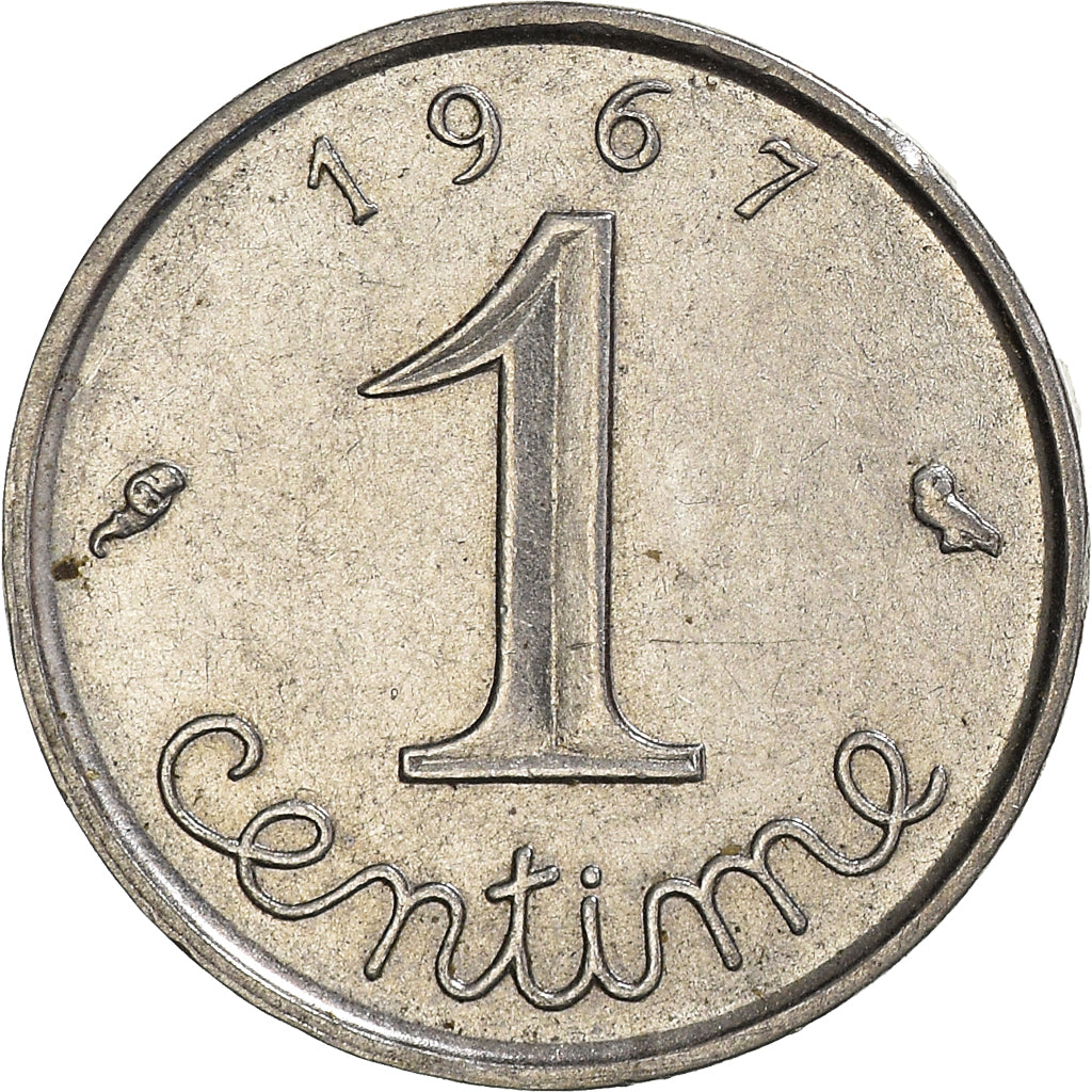 Coin, France, Centime, 1967