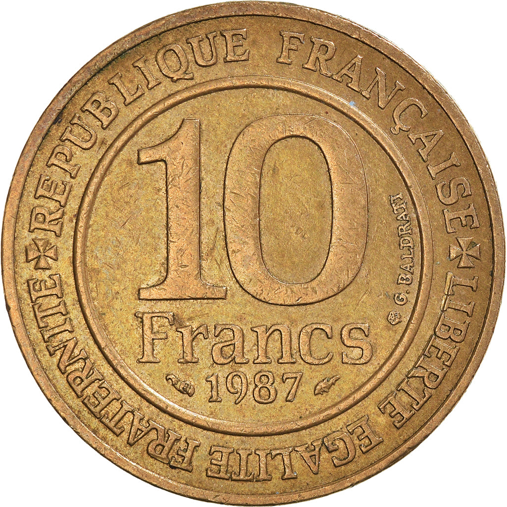 Münze, Frankreich, 10 Francs, 1987