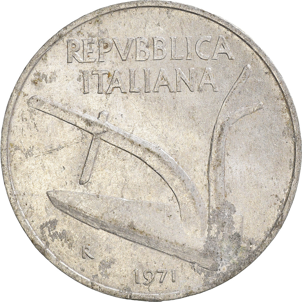 Coin, Italy, 10 Lire, 1971