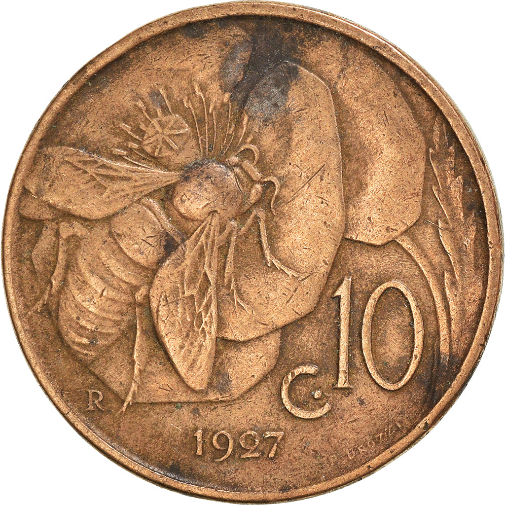 Moneda, Italia, 10 Centesimi, 1927
