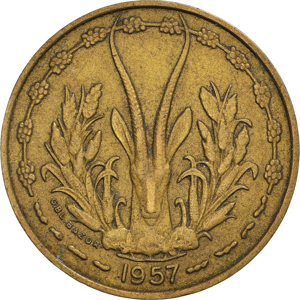 Moneta, Africa occidentale francese, 10 Francs, 1957