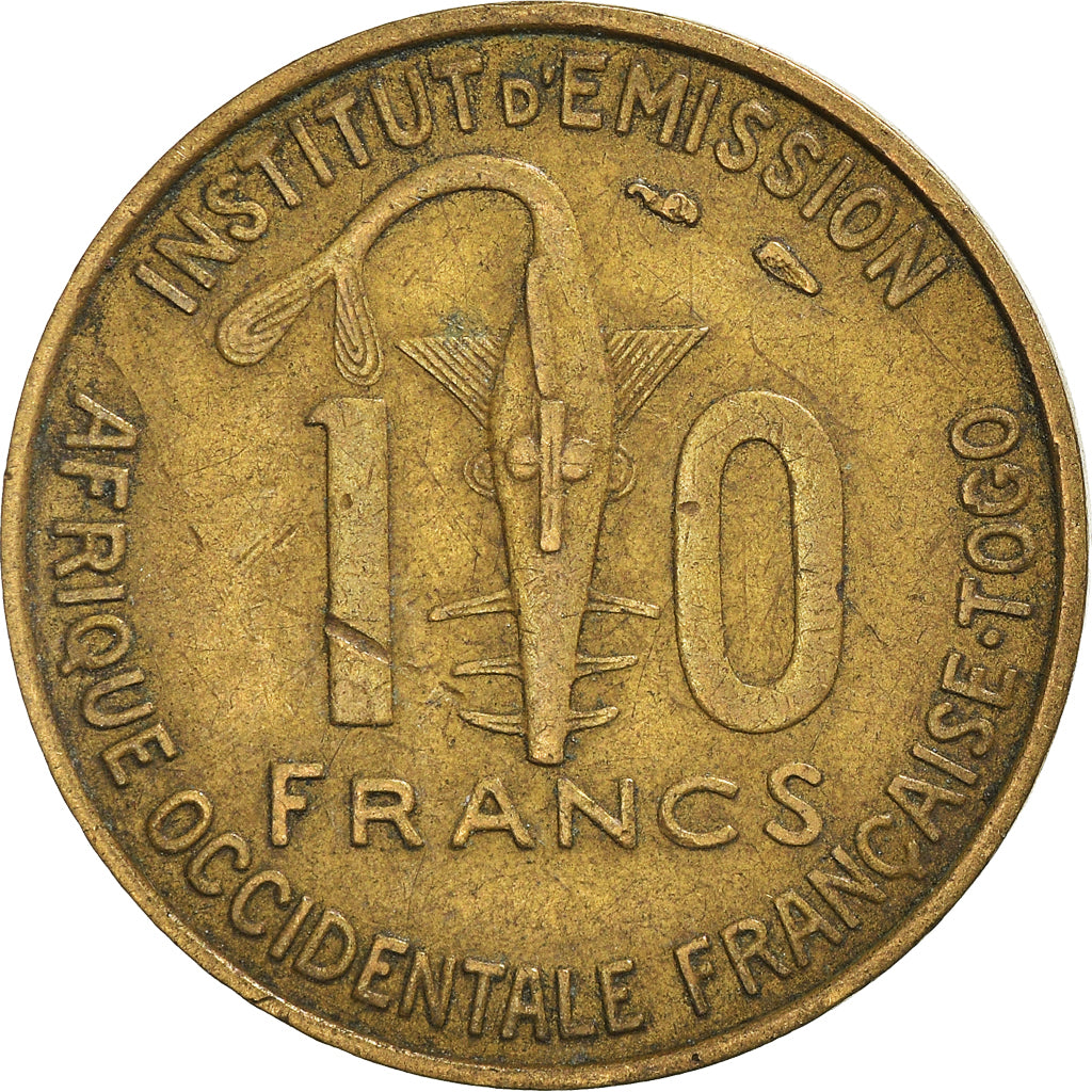 Moneta, Africa occidentale francese, 10 Francs, 1957
