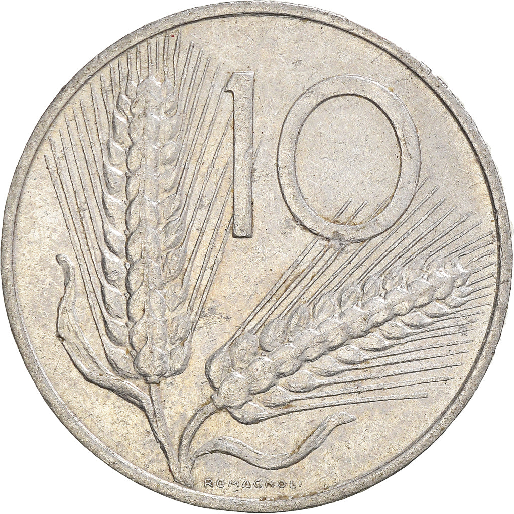 Münze, Italien, 10 Lire, 1972