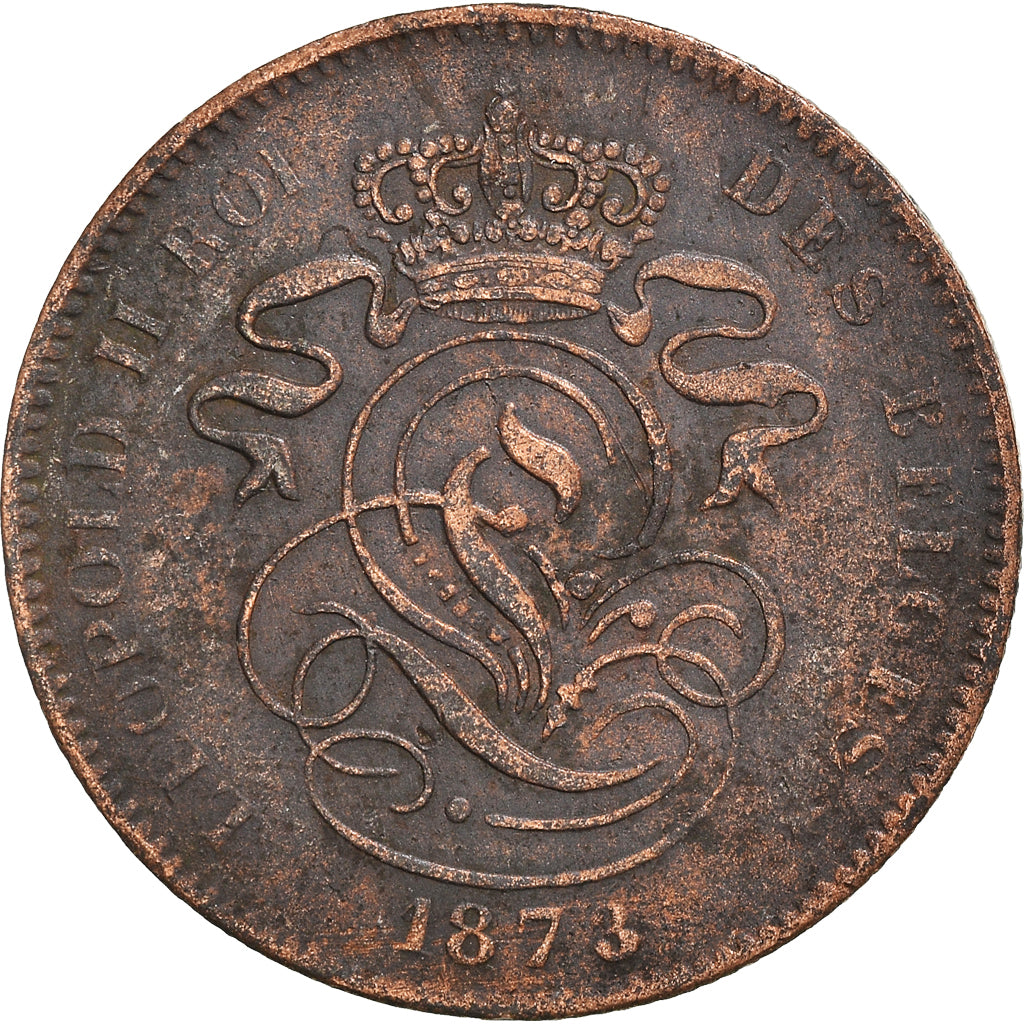 Moeda, Bélgica, 2 Centimes, 1873