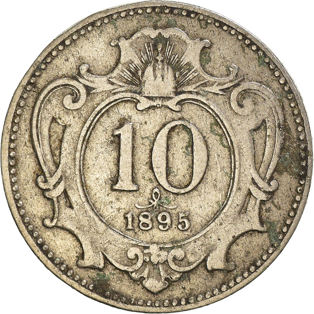 Monnaie, Autriche, 10 Heller, 1895