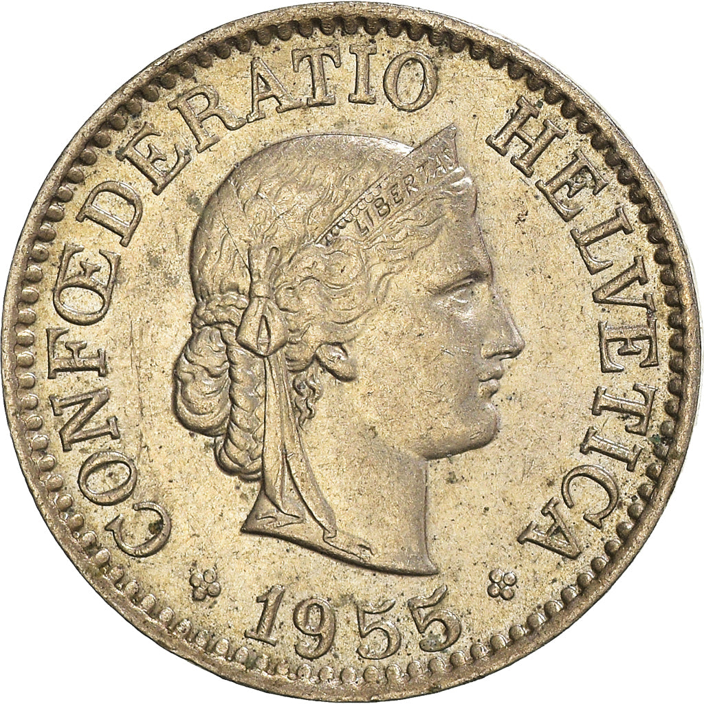 Monnaie, Suisse, 10 Rappen, 1955